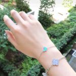 【Valerone Jewelry】BUTTERFLY TURQUOISE BUTTERFLY BRACELET SILVER - Image 8