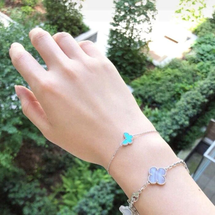 【Valerone Jewelry】BUTTERFLY TURQUOISE BUTTERFLY BRACELET SILVER - Image 8