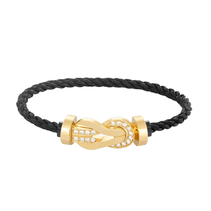 【Valeron Jewelry】CHANCE LARGE 8 FIGURE BUCKLE HALF DIAMOND BRACELET GOLD - Image 7