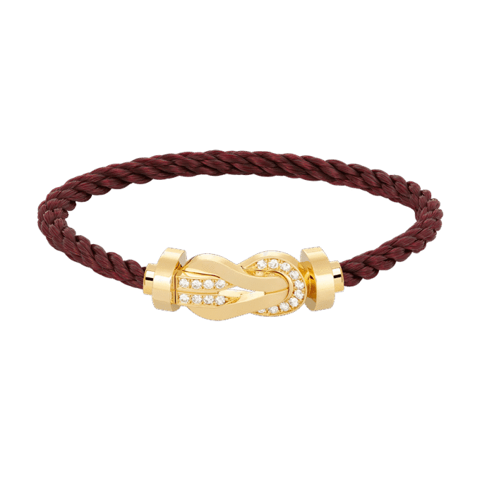 【Valeron Jewelry】CHANCE LARGE 8 FIGURE BUCKLE HALF DIAMOND BRACELET GOLD - Image 4