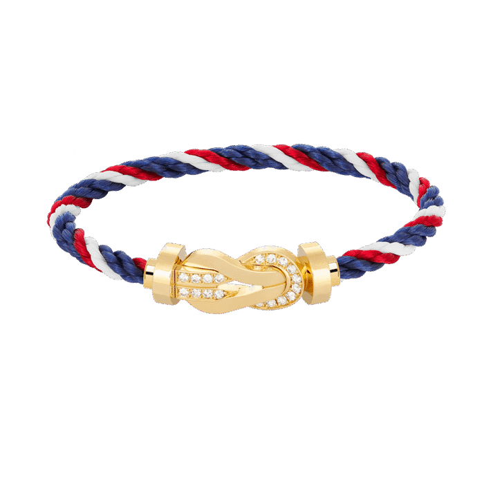 【Valeron Jewelry】CHANCE LARGE 8 FIGURE BUCKLE HALF DIAMOND BRACELET GOLD - Image 2