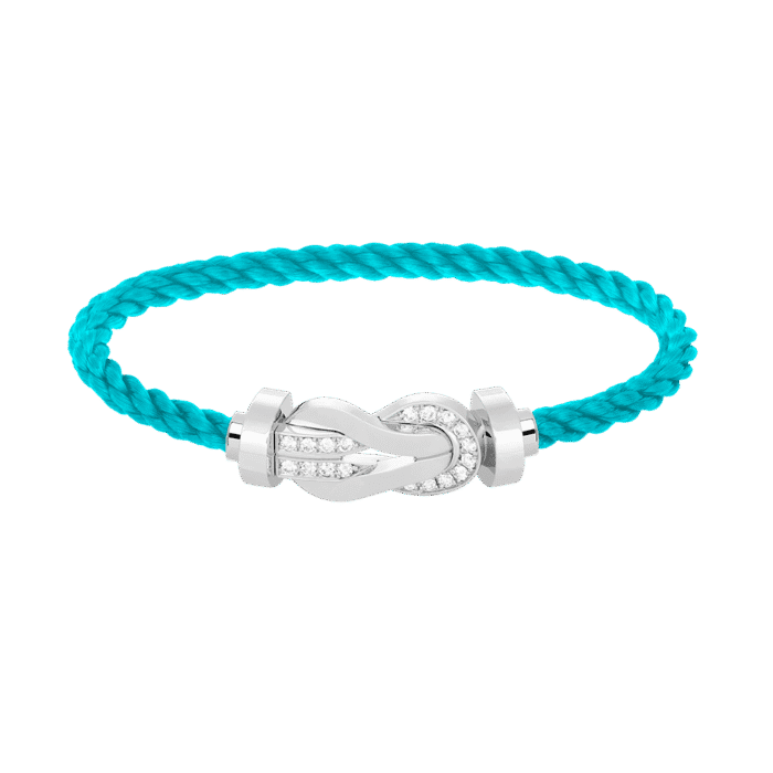 【Valeron Jewelry】CHANCE LARGE 8 FIGURE BUCKLE HALF DIAMOND BRACELET SILVER - Image 5