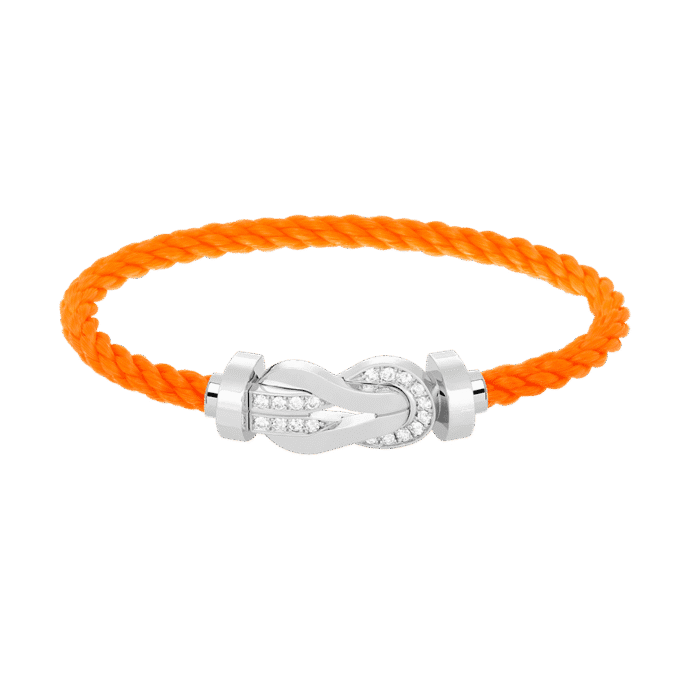 【Valeron Jewelry】CHANCE LARGE 8 FIGURE BUCKLE HALF DIAMOND BRACELET SILVER - Image 4