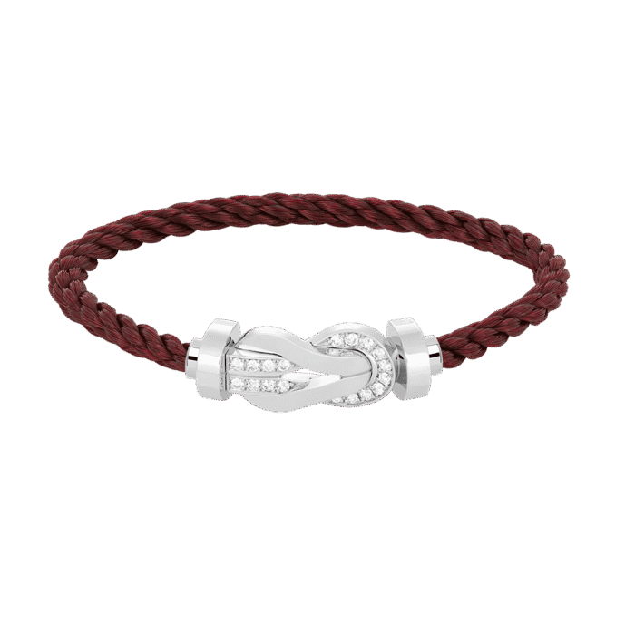 【Valeron Jewelry】CHANCE LARGE 8 FIGURE BUCKLE HALF DIAMOND BRACELET SILVER - Image 3