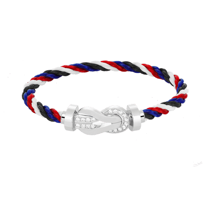 【Valeron Jewelry】CHANCE LARGE 8 FIGURE BUCKLE HALF DIAMOND BRACELET SILVER - Image 6