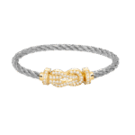 【Valeron Jewelry】CHANCE LARGE 8 FIGURE BUCKLE FULLDIAMOND BRACELET GOLD