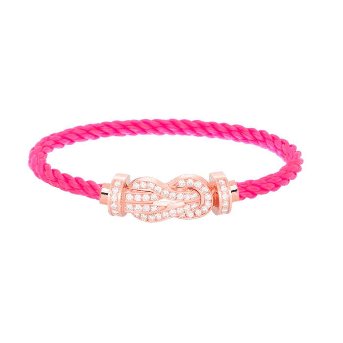 【Valeron Jewelry】CHANCE LARGE 8 FIGURE BUCKLE FULL DIAMOND BRACELET ROSE GOLD - Image 9