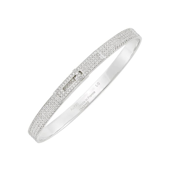 【Valerone Jewelry】HM KELLY BRACELET IN SILVER AND FULL PAVE DIAMOND - Image 1