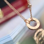 【Valleron Jewelry】LOVE NECKLACE ADJUSTABLE ROSE GOLD 2 DIAMOND - Image 3