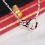 【Valleron Jewelry】LOVE NECKLACE PINK GOLD AND SILVER - Image 3