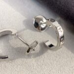 【Valeron Jewelry】LOVE EARRINGS 2.65MM SILVER - Image 5