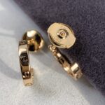 【Valeron Jewelry】LOVE EARRINGS 2.65MM PINK GOLD - Image 6