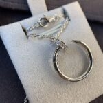 【Valleron Jewelry】JUSTE NECKLACE SILVER DIAMONDS - Image 6