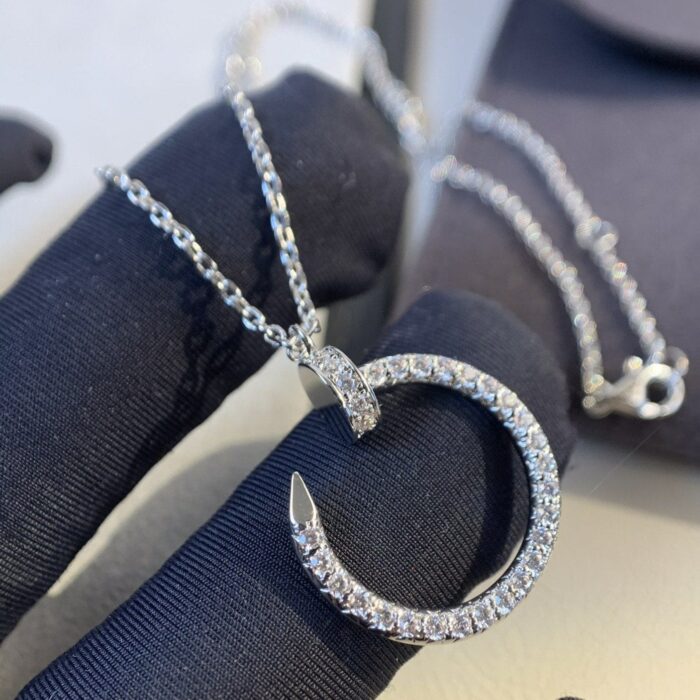 【Valleron Jewelry】JUSTE NECKLACE SILVER DIAMONDS - Image 8