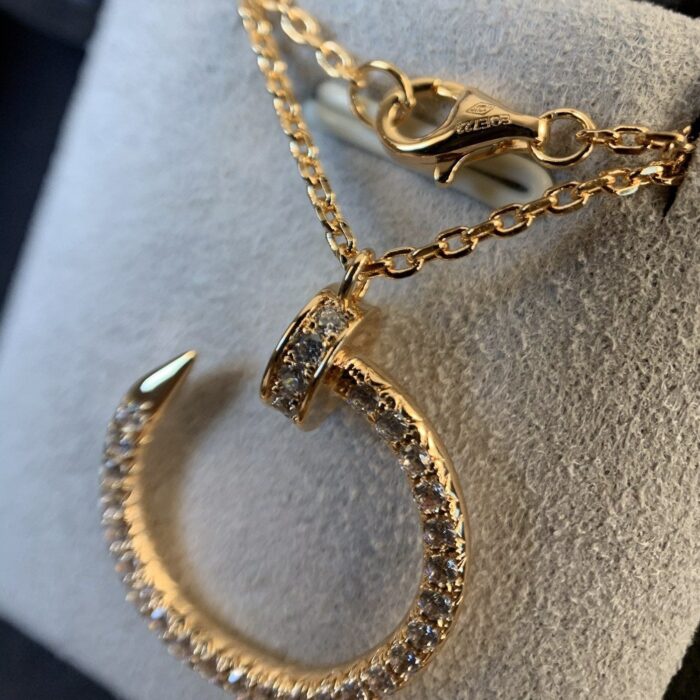 【Valleron Jewelry】JUSTE NECKLACE PINK GOLD DIAMONDS - Image 7