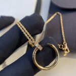 【Valleron Jewelry】JUSTE NECKLACE PINK GOLD DIAMONDS - Image 8