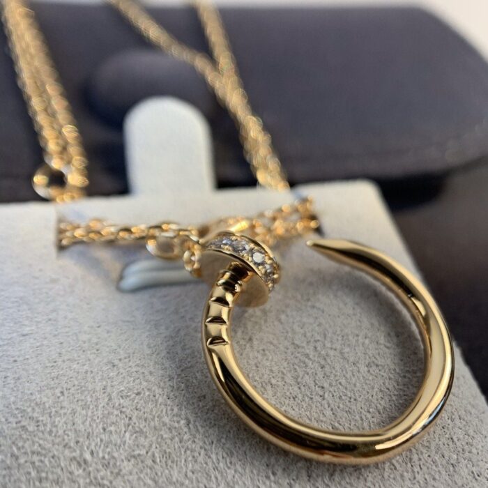 【Valleron Jewelry】JUSTE NECKLACE PINK GOLD DIAMONDS - Image 9