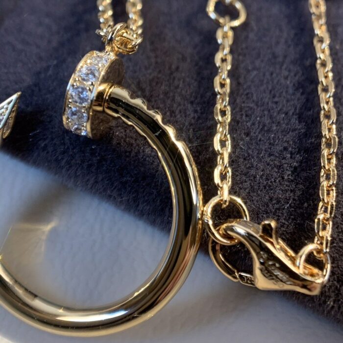 【Valleron Jewelry】JUSTE NECKLACE PINK GOLD - Image 4