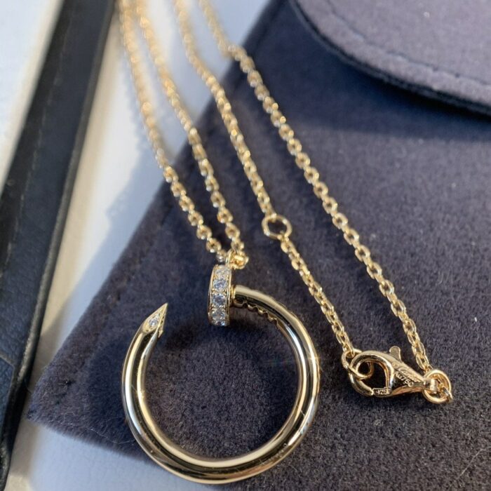 【Valleron Jewelry】JUSTE NECKLACE PINK GOLD - Image 1