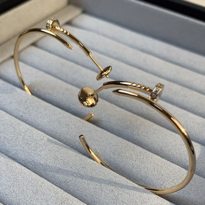 【Valeron Jewelry】JUSTE EARRINGS GOLD DIAMONDS 1.8MM - Image 2