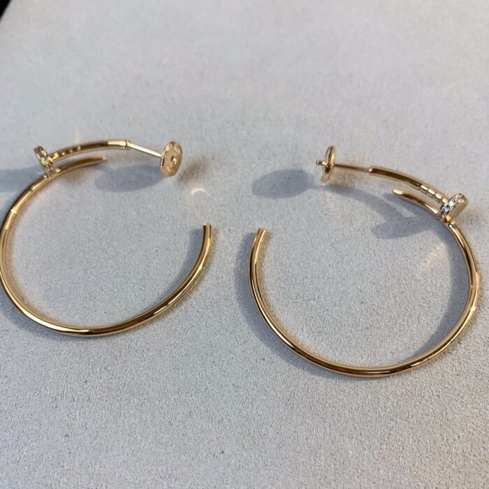 【Valeron Jewelry】JUSTE EARRINGS GOLD DIAMONDS 1.8MM - Image 4