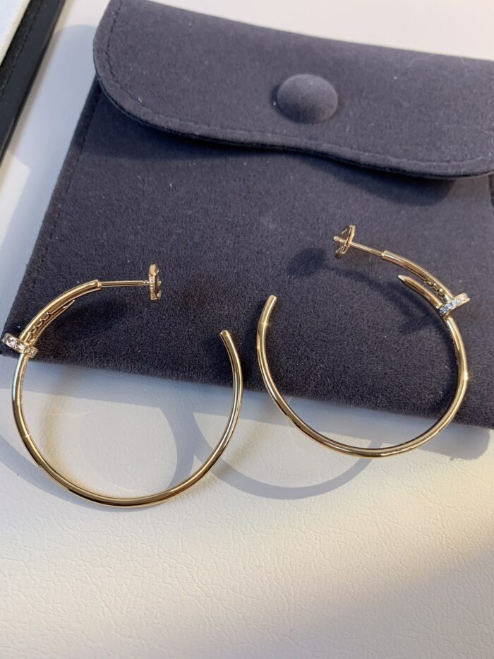 【Valeron Jewelry】JUSTE EARRINGS GOLD DIAMONDS 1.8MM - Image 7