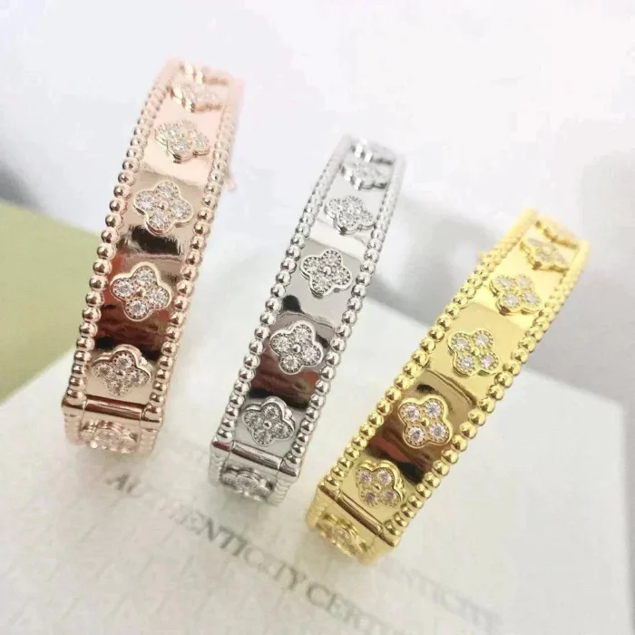 【Valerone Jewelry】CLOVER BRACELET 8MM DIAMONDS - Image 7