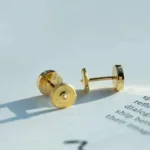 【Valeron Jewelry】LOVE EARRINGS GOLD 10MM - Image 4