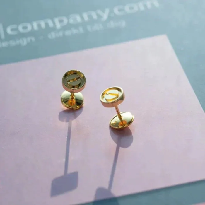 【Valeron Jewelry】LOVE EARRINGS GOLD 10MM - Image 8