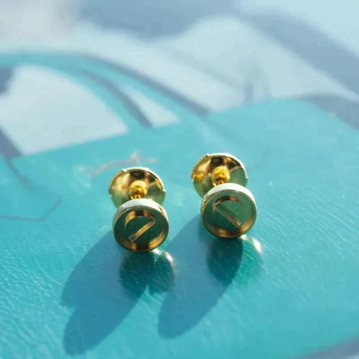 【Valeron Jewelry】LOVE EARRINGS GOLD 10MM - Image 9