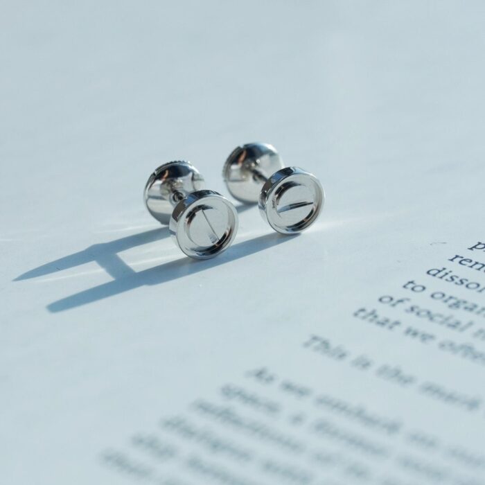 【Valeron Jewelry】LOVE EARRINGS SILVER 10MM - Image 6
