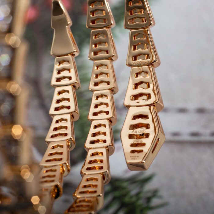 【Valleron Jewelry】SERPENTI BRACELET PINK GOLD DIAMOND DOUBLE ROW - Image 6