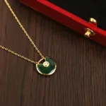 【Valleron Jewelry】AMULETTE GOLD MALACHITE NECKLACE - Image 4