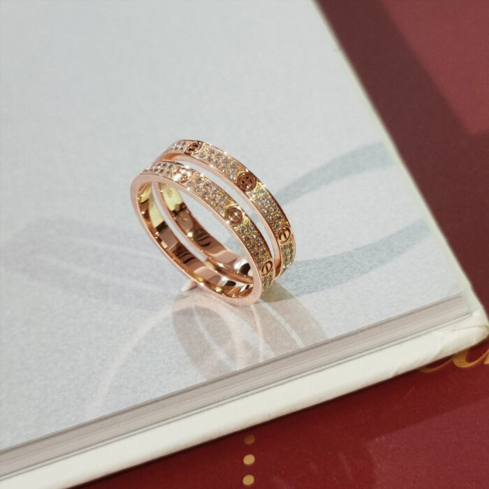 【Valeron Jewelry】LOVE RING 2.65MM DIAMOND - Image 1