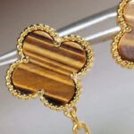 【Valeron Jewelry】CLOVER  2 MOTIF  TIGER EYE CARNELIAN EARRINGS - Image 5