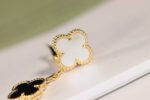 【Valeron Jewelry】CLOVER EARRINGS GOLD ONYX MOP 3 MOTIF - Image 6