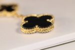 【Valeron Jewelry】CLOVER EARRINGS GOLD ONYX MOP 3 MOTIF - Image 7