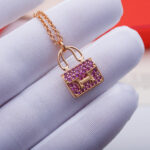 【Valleron Jewelry】CONSTANCE PEDANT PURPLE DIAMOND NECKLACE - Image 3