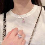 【Valleron Jewelry】CONSTANCE PEDANT PURPLE DIAMOND NECKLACE - Image 4