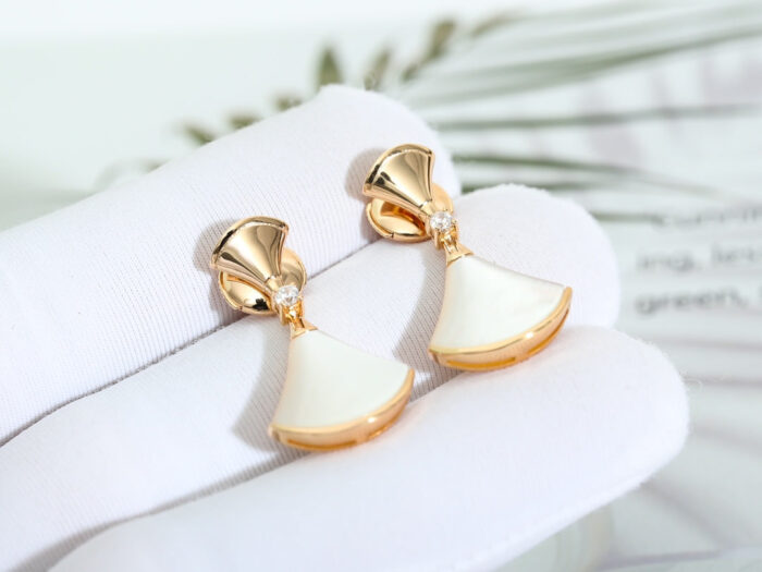 【Valeron Jewelry】DREAM MOP PINK GOLD EARRINGS - Image 2