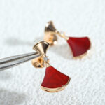 【Valeron Jewelry】DREAM Carnelian PINK GOLD EARRINGS - Image 4