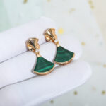 【Valeron Jewelry】DREAM MALACHITE PINK GOLD EARRINGS - Image 3