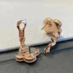 【Valeron Jewelry】CLOVER MEDIUM 1 MOTIFS GRAY MOP  DIAMOND EARRINGS - Image 7