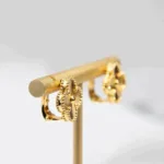 【Valeron Jewelry】CLOVER MEDIUM 1 MOTIFS LASER EARRINGS - Image 4