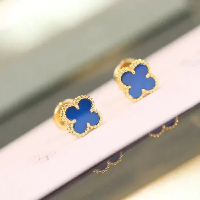 【Valeron Jewelry】CLOVER MINI 9.5MM TURQUOISE EARRINGS - Image 5