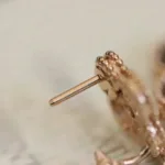 【Valeron Jewelry】CLOVER MEDIUM 1 MOTIFS FUll DIAMOND EARRINGS - Image 4