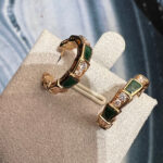 【Valeron Jewelry】SERPENTI MALACHITE PINK GOLD EARRINGS - Image 3