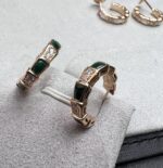 【Valeron Jewelry】SERPENTI MALACHITE PINK GOLD EARRINGS - Image 2