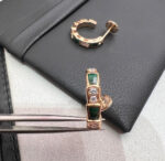 【Valeron Jewelry】SERPENTI MALACHITE PINK GOLD EARRINGS - Image 7