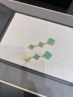 【Valeron Jewelry】CLOVER MALACHITE 3 MOTIFS GOLD - Image 6